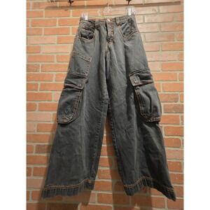 A.LAB Black Jeans Size 28 Wide-Leg Y2K Rave Baggy Skater y2k Read‎ Description
